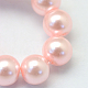 Baking Painted Pearlized Glass Pearl Round Bead Strands UK-HY-Q330-8mm-70-3