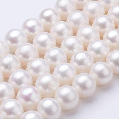 Natural Cultured Freshwater Pearl Beads Strands UK-PEAR-F004-44-1