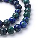 Natural Chrysocolla and Lapis Lazuli Beads Strands UK-G-L383-02-8mm-K-3
