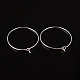 Silver Color Plated Brass Earring Hoops UK-X-EC067-2S-1