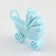 Baby Shower Ornaments Opaque Acrylic Baby Carriage Pram Pendants UK-SACR-Q089-16M-K-3