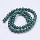 Synthetic Malachite Beads Strands UK-G-D855-02-6mm-2