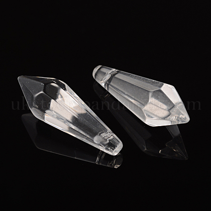 Faceted Glass Pendants UK-GD14x37mmC01-1