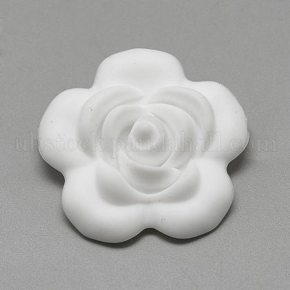 Food Grade Eco-Friendly Silicone Focal Beads UK-SIL-Q007-01-1