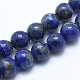 Natural Lapis Lazuli Beads Strands UK-G-E483-17-8mm-1