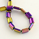 Electroplate Non-magnetic Synthetic Hematite Beads Strands UK-G-R259-02B-K-2