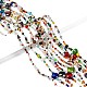 Mixed Electroplate Glass Beads Strands UK-EGLA-A003-01-4