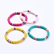 Handmade Polymer Clay Heishi Beads Stretch Bracelets UK-BJEW-JB05087-1