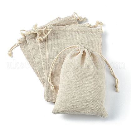 Cotton Packing Pouches Drawstring Bags UK-X-ABAG-R011-13x18-1