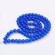 Spray Painted Crackle Glass Beads Strands UK-CCG-Q001-10mm-14-K-2