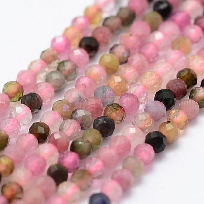 Natural Tourmaline Beads Strands UK-G-K185-14B-1