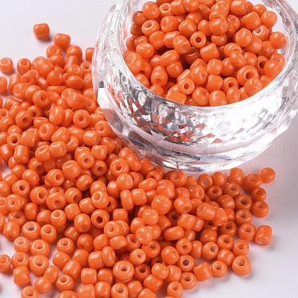 Baking Paint Glass Seed Beads UK-SEED-S003-K4-1