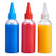 BENECREAT 3 Colors Plastic Empty Bottle for Liquid UK-DIY-BC0009-19-7
