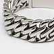 Fashionable Retro 316 Stainless Steel Chunky Curb Chain Bracelets UK-BJEW-F048-13-2