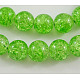 Crackle Glass Beads Strands UK-GGC12mm007-K-1