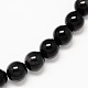 Grade AA Natural Obsidian Round Beads Strands UK-G-L275-03-6mm-1