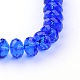 Faceted Rondelle Imitation Austrian Crystal Glass Bead Strands UK-G-PH0009-13-8x5mm-2