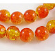 Crackle Glass Beads Strands UK-GGC12mm016-K-1