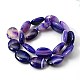 Natural Striped Agate/Banded Agate Beads Strands UK-G-G321-15x20mm-07-K-2