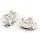 Heart to Heart 304 Stainless Steel Pendants UK-X-STAS-Q192-61-1