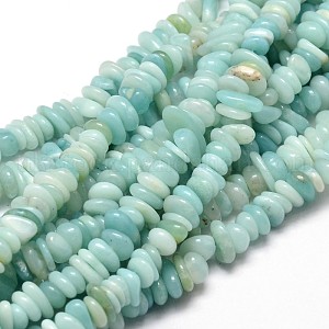 Natural Amazonite Chip Beads Strands UK-X-G-E271-107