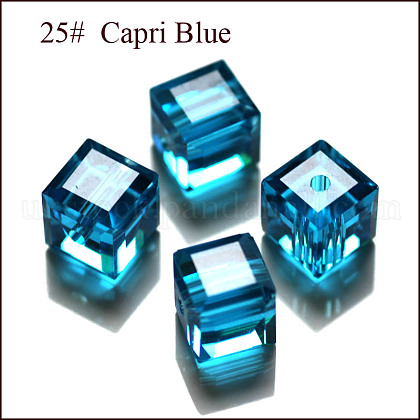 Imitation Austrian Crystal Beads UK-X-SWAR-F074-8x8mm-25-1