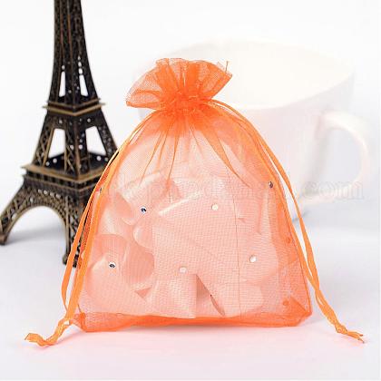 Rectangle Organza Bags with Glitter Sequins UK-OP-UK0004-10x12-04-1
