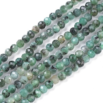 Natural Emerald Quartz Beads Strands UK-G-R475-022B-1