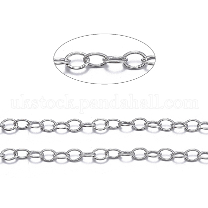 Brass Cable Chains UK-X-CHC024Y-NFK-1