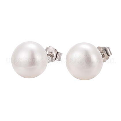Valentine Presents for Her 925 Sterling Silver Ball Stud Earrings UK-EJEW-D029-8mm-2-1