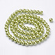 Glass Pearl Beads Strands UK-HY-10D-B44-K-3