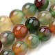 Natural Peacock Green Agate Beads Strands UK-G-S259-16-8mm-1