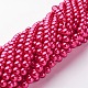 Glass Pearl Beads Strands UK-HY-8D-B57-3