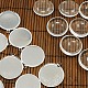 25mm Transparent Clear Domed Glass Cabochon Cover for Brass Photo Pendant Making UK-KK-X0021-NF-1
