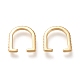 Brass Cuff Earrings UK-EJEW-F255-06G-1