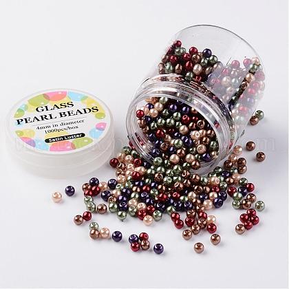 Glass Pearl Bead Sets UK-HY-JP0001-01-F-1