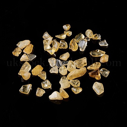 Natural Citrine Chip Beads UK-G-M364-03B-1