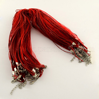 Multi-strand Necklace Cord for Jewelry Making UK-NJEW-R218-06-1