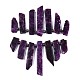 Natural Lepidolite/Purple Mica Stone Beads Strands UK-X-G-N215-007-4