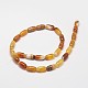 Natural Striped Agate/Banded Agate Beads Strands UK-G-M257-12x8mm-14-K-2