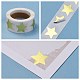 Metallic Foil Star Shape Paper Sticker Labels UK-DIY-E023-03-4