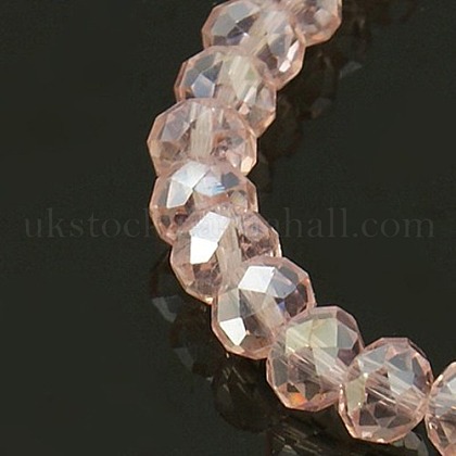 Electroplate Glass Beads Strands UK-X-GR6MMY-59AB-1