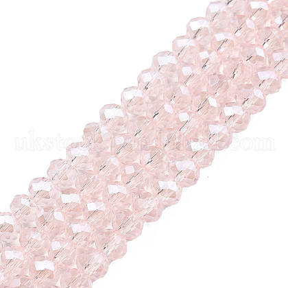 Electroplate Glass Beads Strands UK-EGLA-A034-T4mm-A03-1