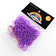 Fluorescent Neon Color Rubber Loom Bands Refills with Accessories UK-DIY-R006-06-K-4