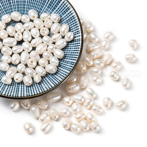 Large Hole Pearl Beads UK-PEAR-R064-01