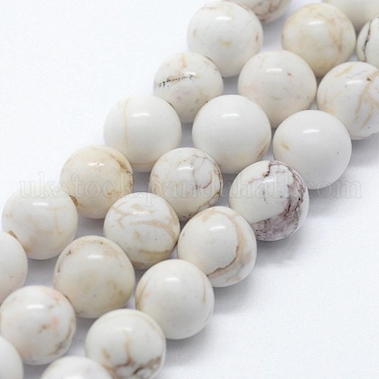 Natural Magnesite Beads Strands&nbsp;UK-G-I199-27-6mm-1