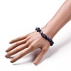 Natural Lapis Lazuli Chip Beads Stretch Bracelets UK-BJEW-JB05765-06-3