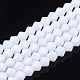 Opaque Solid Color Glass Beads Strands UK-GLAA-Q080-4mm-B05-1