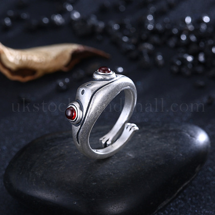 Sterling Silver Frog Open Rings for Women UK-RJEW-BB32823-1