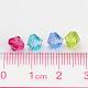 Mixed Color Chunky Dyed Transparent Acrylic Faceted Bicone Spacer Beads for Kids Jewelry UK-X-DBB6mm-4